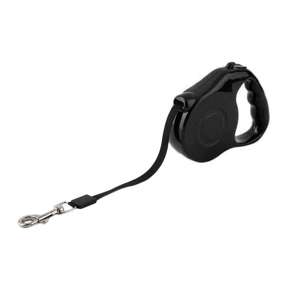 DC CLOUD Correas para Perros Correa Perro Extensible del Perro, Retráctil de Perro Plomo Deslizante para Perros Perro Fuerte Extensible de Perro Black,3m