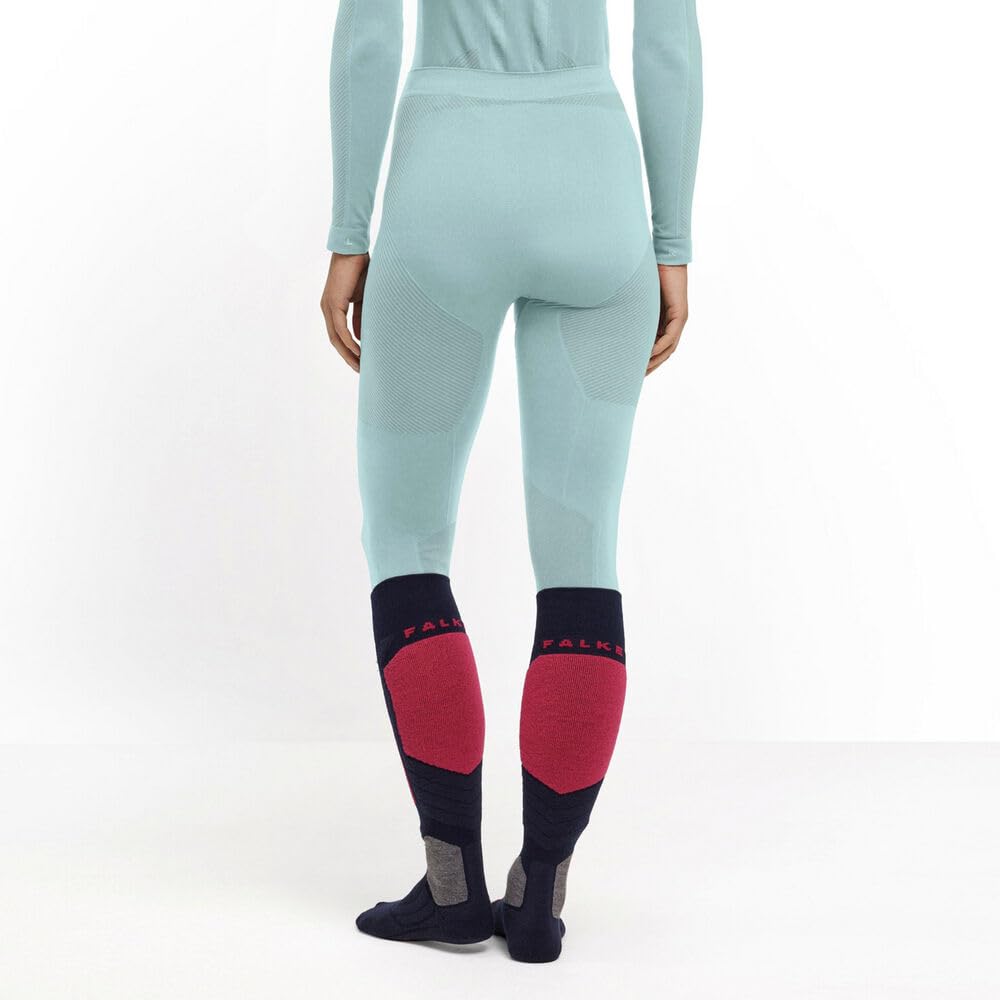 FALKE Mujer Warm Long Mallas técnicas Deportivas largas Ropa térmica para climas templados a fríos Secado rápido Transpirable sostenible Hilo Funcional 1 Pieza