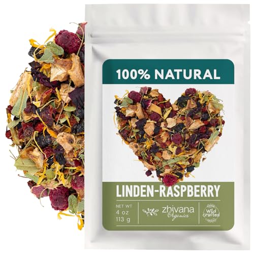 Linden & Raspberry Herbal Tea Loose Leaf (4oz)