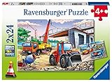Ravensburger 05157 Construction Fun 2 x 24 Piece Puzzles for Kids, Every Piece is Unique, Pieces Fit...