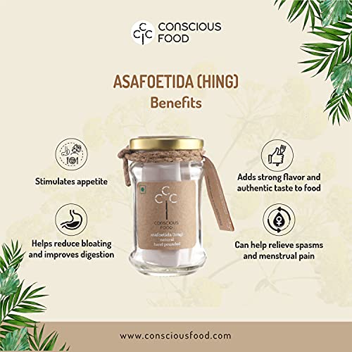 Image of Conscious Food Asafoetida, 10 gm | 100% Pure Hing | Non Compounded | Extra Strong & Hand Pounded