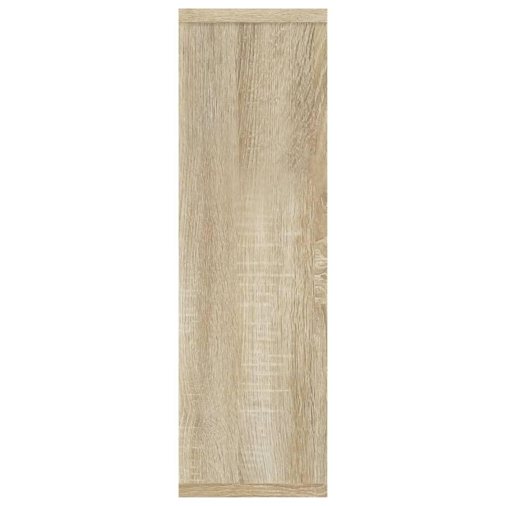 vidaXL Mensola da Parete 85x16x52,5 cm, Legno ingegnerizzato, Rovere Sonoma, Mensola sospesa, Espositore da Muro, Contenitore CD & Libri, Battiscala Decorativo, Arredo Soggiorno, Organizer casa