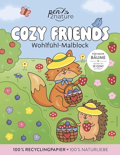 Cozy Friends: Wohlfühl-Malblock Cozy Coloring | Ausmalen und entspannen:...