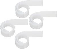 Vista 1 de MECCANIXITY Escobilla de goma de repuesto para ventana, vidrio, puertas de ducha, limpieza de paredes de azulejos, 9.84 pulgadas, color blanco