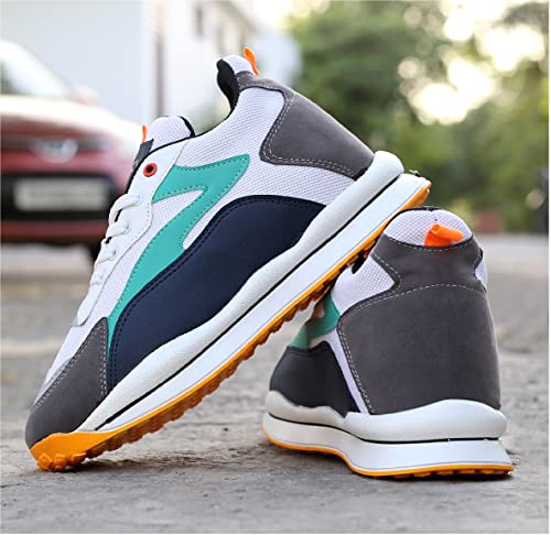 Image of BXXY Men's 3 Inch Hidden Height Increasing Casual Sports Lace-Up and Outdoor Shoes.