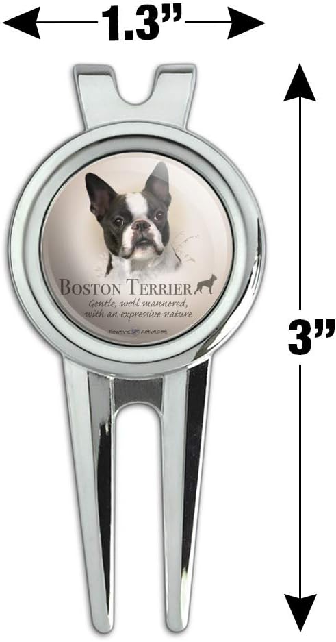 review GRAPHICS & MORE Boston Terrier Dog Breed Golf Divot Repair Tool and Ball Marker
