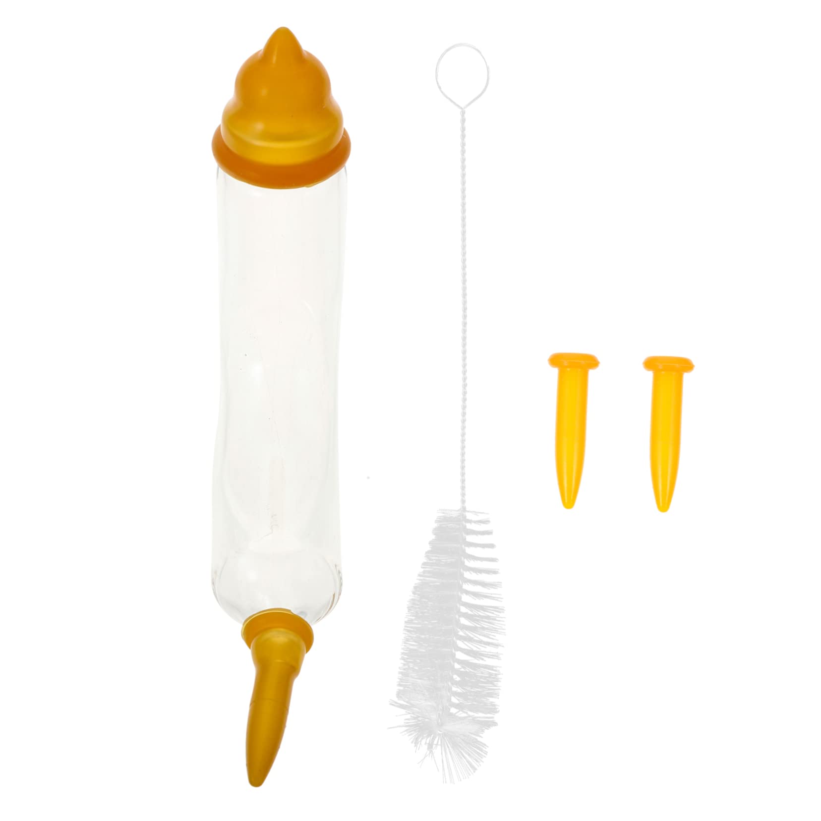 COLLBATH 2 Sets for Puppies Portable Kitten Feeder Safe Nipples for Newborn Pets