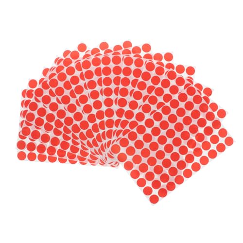 SEWACC 20sheets Colored Dot Stickers Versatile Self-Adhesive Labels for Quick Identification Offices Schools and Homes Easy to Stick and Remove Bright Orange for Item Marking