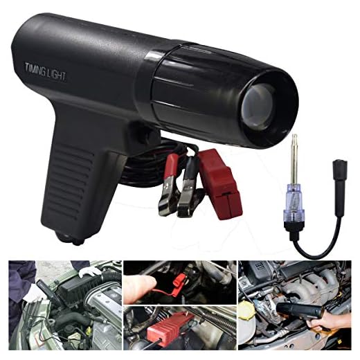 Engine Timing Light with Spark Plug Tester,Inductive Timing Light Gun Timing Light Ignition Testers Engine Ignition Coil Tester for Car Motor Motorbike Vehicle Motorcycle Marine Lawnmower