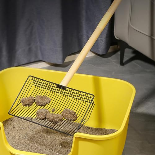 Galinheiro Scooper, Galinheiro Pooper Scooper | Pá de peneiramento de alça longa removível Pá de coc