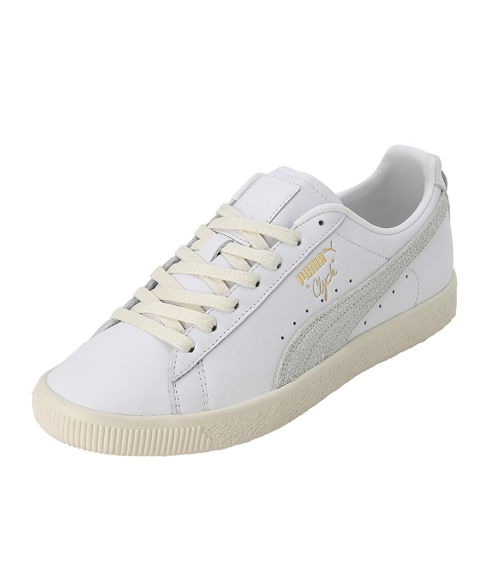 Puma Unisex-Adult Clyde Base White-Frosted Ivory-Team Gold Sneaker - 8UK (39009101) (B0BQBVD21C) Amazon Price History, Amazon Price Tracker
