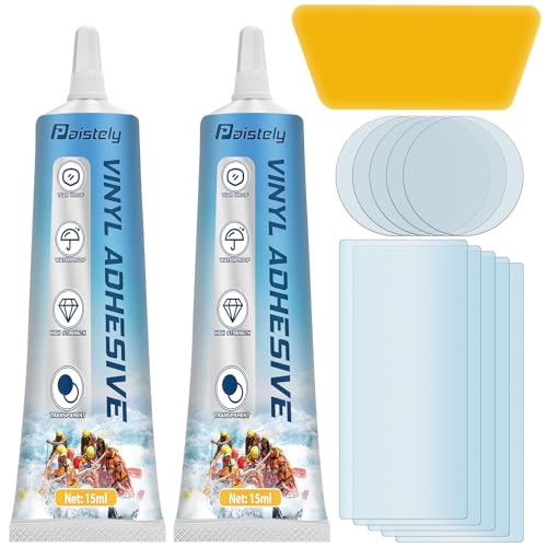Paistely Paddling Pool Repair Kit Waterproof 15ml Puncture Repair Kit Liquid PVC for Inflatable Kayak Air Bed Bouncy Castle Bounce House Hot Tub