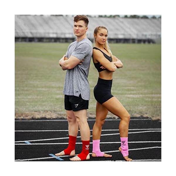 WYOX-Ankle-Wraps-Support-Boxing-Gear-for-Men-Women-Muay-Thai-Ankle-Support-Kickboxing-Wraps-Gym-Ankle-Support-Pair WYOX Ankle Wraps Support Boxing Gear for Men Women Muay Thai Ankle Support Kickboxing Wraps Gym Ankle Support (Pair) (Pink, L/XL (Women 7.0-10.5/ Men 6.0-9.5))