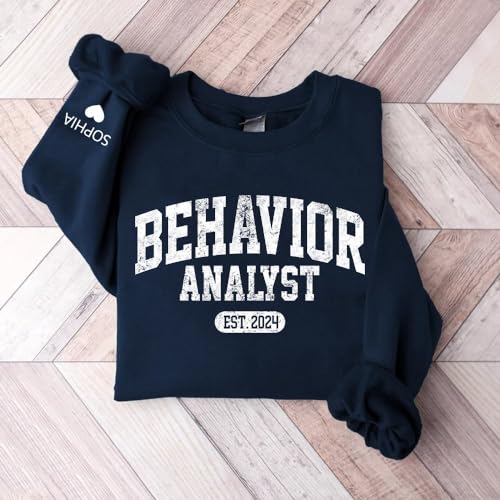 Personalized Behavior Analyst Sweatshirt, Applied Behavior Analysis, Bcba Sweatshirt, ABA Therapist Tee, SPED Teacher Gift, ABA Appreciation4