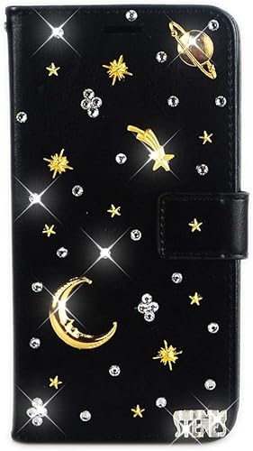 Miniatura 6 de STENES Bling - Funda tipo cartera para teléfono compatible con Samsung Galaxy Z Fold 2 5G, elegante, hecha a mano en 3D, diseño de flores retro,