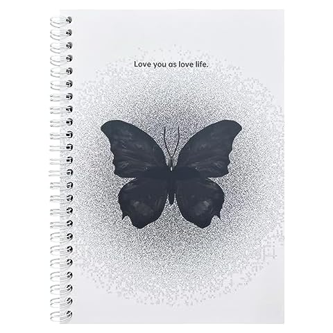 Reusable Sticker Book Collecting Album Blank Sticker Storage Book for Adults 40 Sheets A5 Size Release Paper Sticker Collection Book for Sticker Keeper Holder (Butterfly) Cover