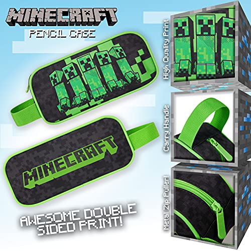 Minecraft Potlood Case, School Supplies Potlood Cases Grote capaciteit, Minecraft Cadeaus voor Jongens (Zwart) - Afbeelding 4