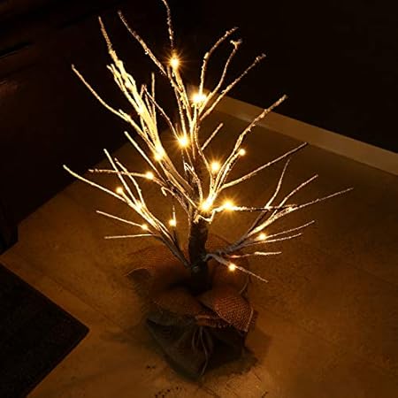 Amazon Co Jp ブランチツリー Led 60cm Ledツリー クリスマスツリー ウッドツリー イルミネーション ライト 飾り おしゃれ コンセント 玄関 リビング インテリア ミニ 卓上 おもちゃ