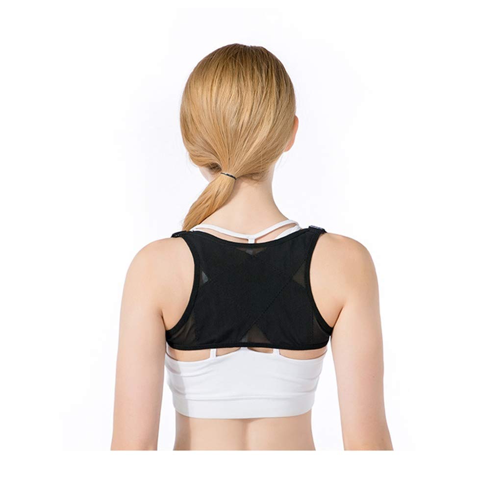Correcteur de posture contre le dos voûté forme cachée noire réglable - 8