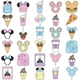 RiVolTa Mouse Cruise Door Magnets - 30 Pcs Cute Ship Decorations Magnetic Funny Ice Cream Snacks Cabin Anchor Stickers Cartoon Animal Decals Stateroom Accessories for Holiday Carnival Party Car Decor