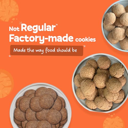 Image of Hungry Bums Almond Cookies - Pack fo 2 320gm (20 Cookies) | 100% Almond Flour | Rich in Protein & Vitamin E | Healthy Biscuits | No Maida, No Added Sugar, No Preservatives | Healthy Snack for Kids & Adults
