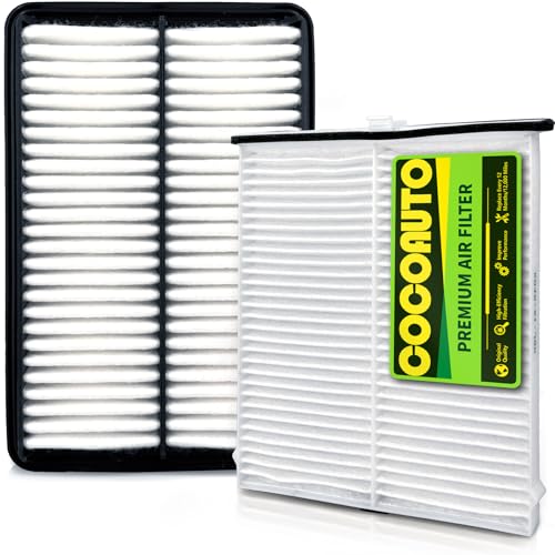 COCOAUTO Cabin Engine Air Filter Kit for CX-5 2013-2024 2.0L 2.5L (Not for Turbo) Mazda 3 2014-2018 Mazda 6 2014-2021 2.5L | Naturally Aspirated Only Not for Turbo | Replaces PE07133A0A KD4561J6X