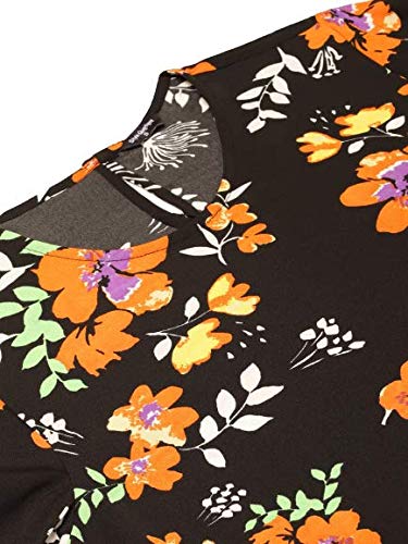 Image of Style Quotient Women Abstract Printed Polyester Smart Casual Top