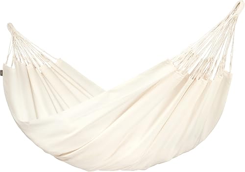 Vista 47 de LA SIESTA Gran Hamaca Doble Brisa Clásica - Hamaca para Exteriores e Interiores, Hecha a Mano, Resistente al Clima y al Desgaste, Lima