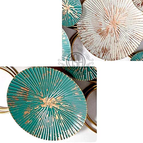 Image of SMILES GIFT Luxury Imported Wall Hanging | Handcrafted Metal Coin Wall Decoration | Home Decor for Living Room & Office