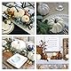 O-Kinee Kürbis Herbst Dekoration Draußen, 12 Stück DIY Kürbis Deko, Künstliche Pflanzen Kürbisse, Weiße Künstliche Kürbis für Herbstpartys Thanksgiving Halloween Dekoration Garten