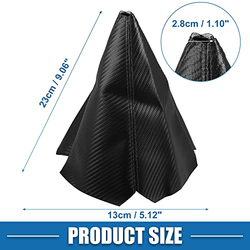 A Absopro Car Shift Boot Cover Universal Gear Shift Knob Boot Dust Cover Pvc Pu Black #TOP4