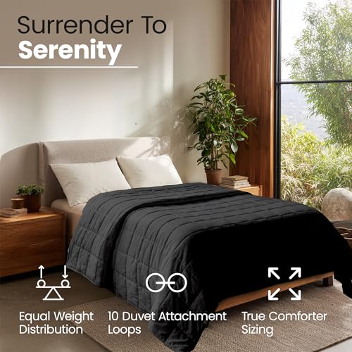 Image of HomeSmart 30 lbs Weighted Blanket Queen Size - Medium Pressure Blanket - Premium Ultra Soft- 30lbs