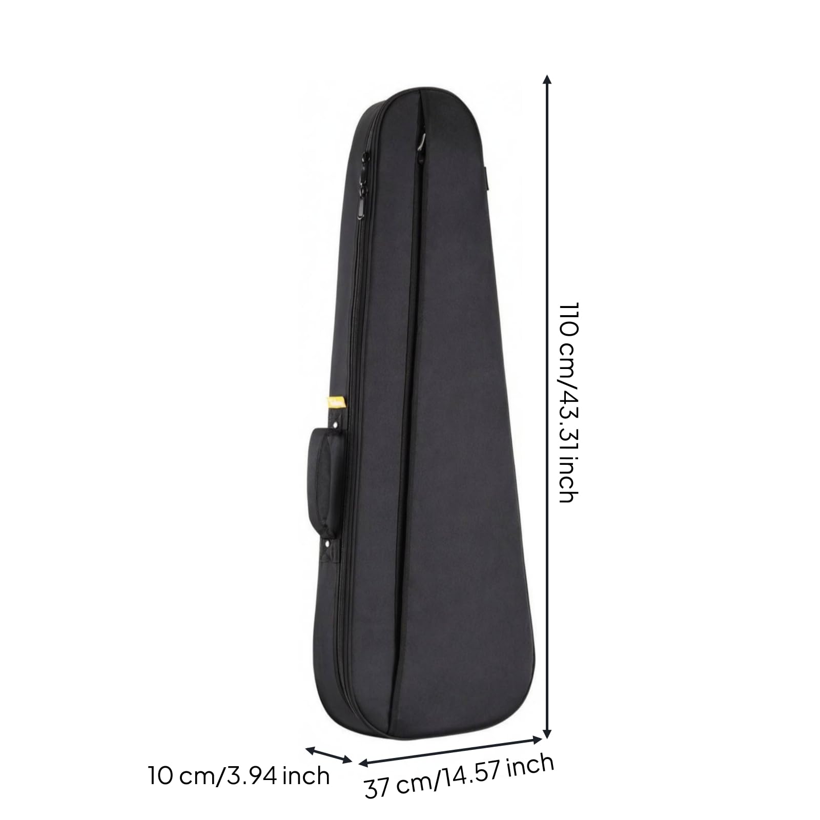 Qianly Funda Guitarra Eléctrica Cierre Completo Funda Guitarra Eléctrica Gancho Bolsa Acolchada, Negro