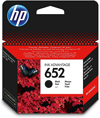 HP 652 - Cartucho de tinta para impresoras (Negro, HP, -40 - 60 °C, - HP DeskJet Ink Advantage 1115 Printer (F5S21C), 15 - 32 °C, 20 - 80%) 🔥