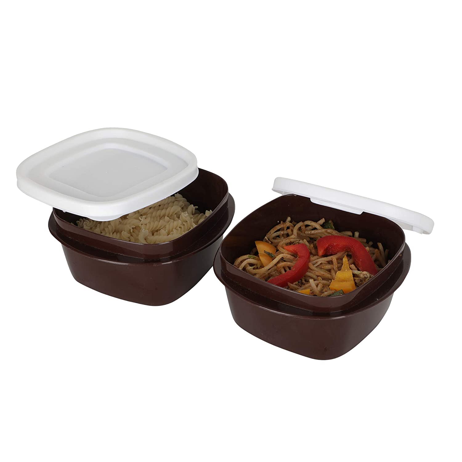 Cutting EDGE Snap Tight Food Storage Containers for Food, Kitchen, Freezer Storage, nestable, Stackable, BPA Free, Microwave, Dishwasher Safe -500ml (Brown, Set of 2) (B09Q64B9F6) Amazon Price History, Amazon Price Tracker