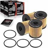 A-Premium 4-PC 10K Miles Protection Oil Filter Compatible with Mini Cooper 2007-2015, Cooper
