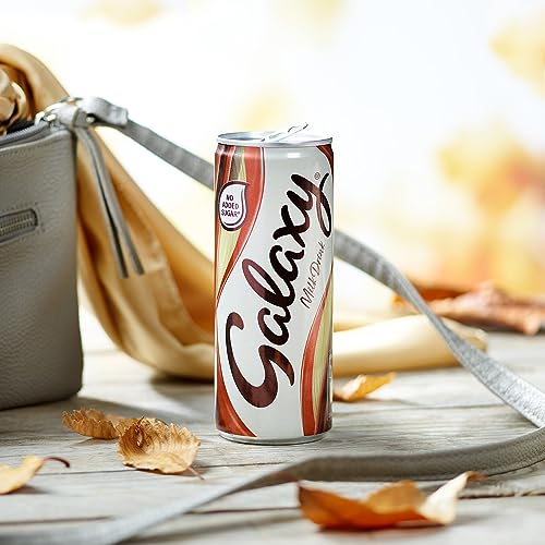 Galaxy - Milk Chocolate Ready To Drink Can | Pack of 12 x 250ml Cans, No Added Sugar, Vegetarian, Best Served Chilled