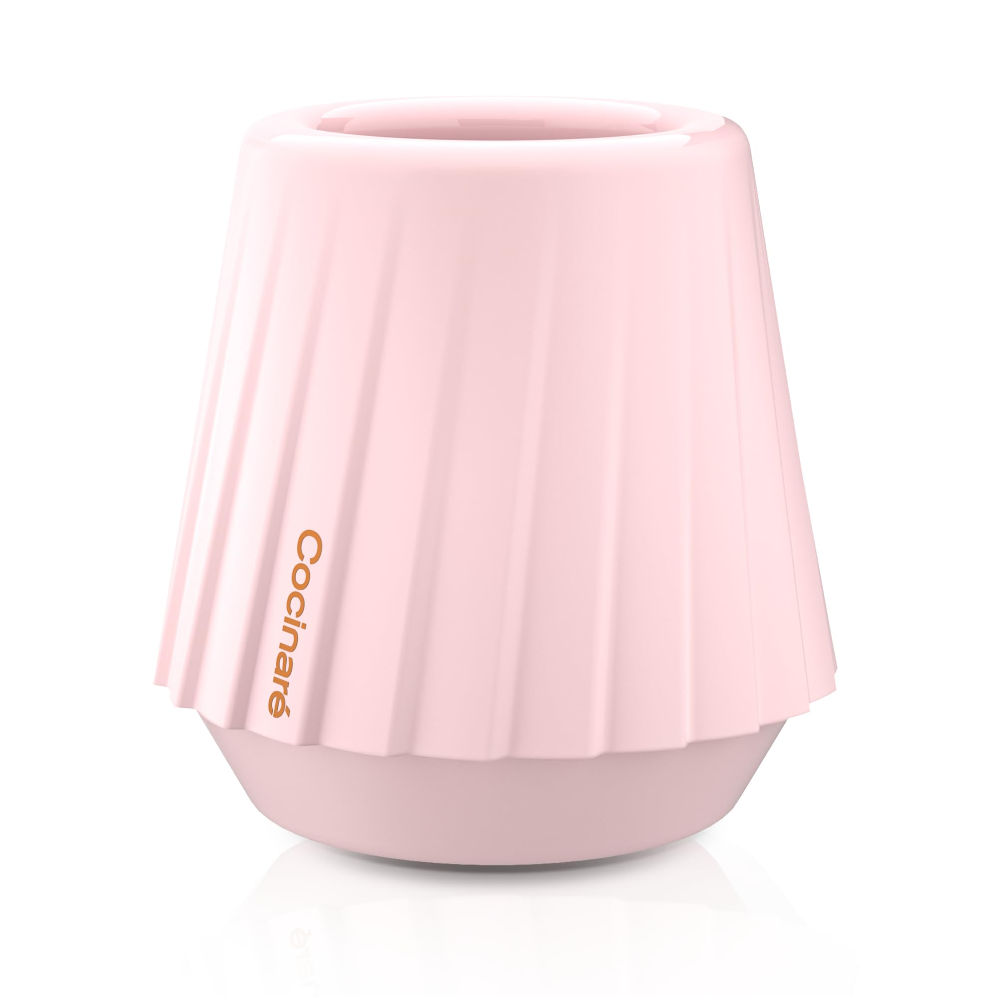 Cocinare KissCup Crystal Espresso Cup – Demitasse Cup for Espresso, Pour-over coffee & Tea (Ceramic Collection, Peach Pink)