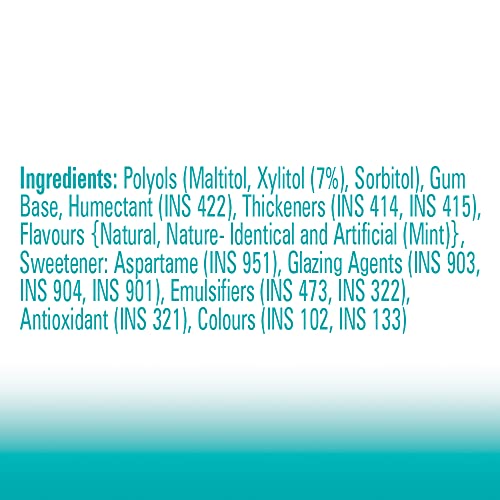 Image of Happydent Wave, Xylitol Sugarfree Mint Flavour, Bubble Gum Bottle Pack, 231.2 g- Pack of 8