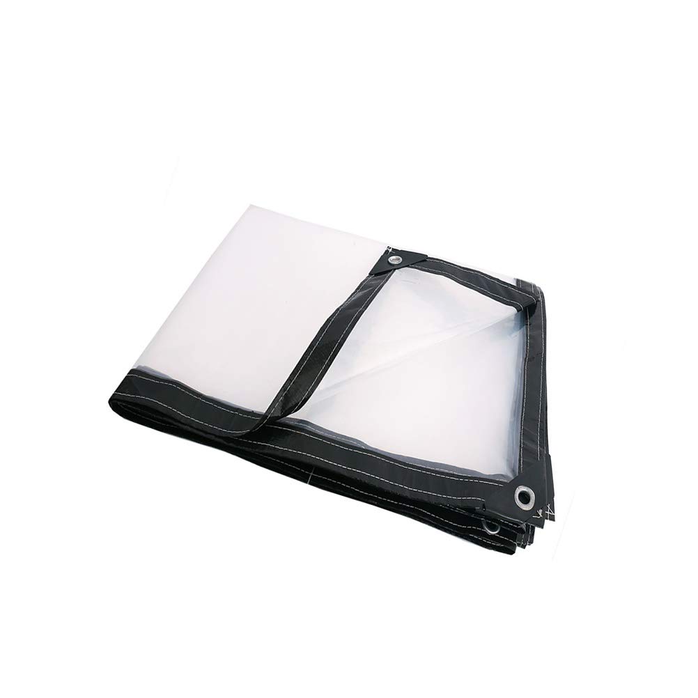 Bâche AGYH Transparent Tarpaulin, Greenhouse Garden Wind and Rain Protection Cover, Roof Furniture Sofa Dust Cover 100g/m² (Size : 1.9X1.9m)