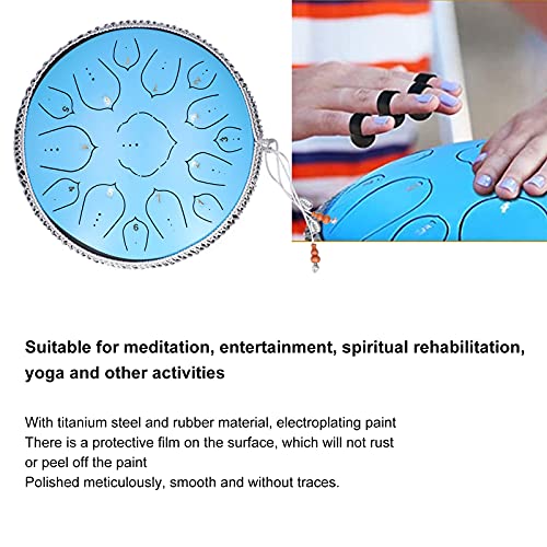 Tyenaza Handpan Steel Tongue Drum 14 pulgadas 15 notas miniatura 3