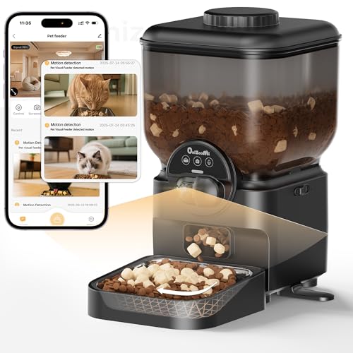 Automatic Pet Feeder for Cat and Dog - 6L Auto Cats Food Dispense...