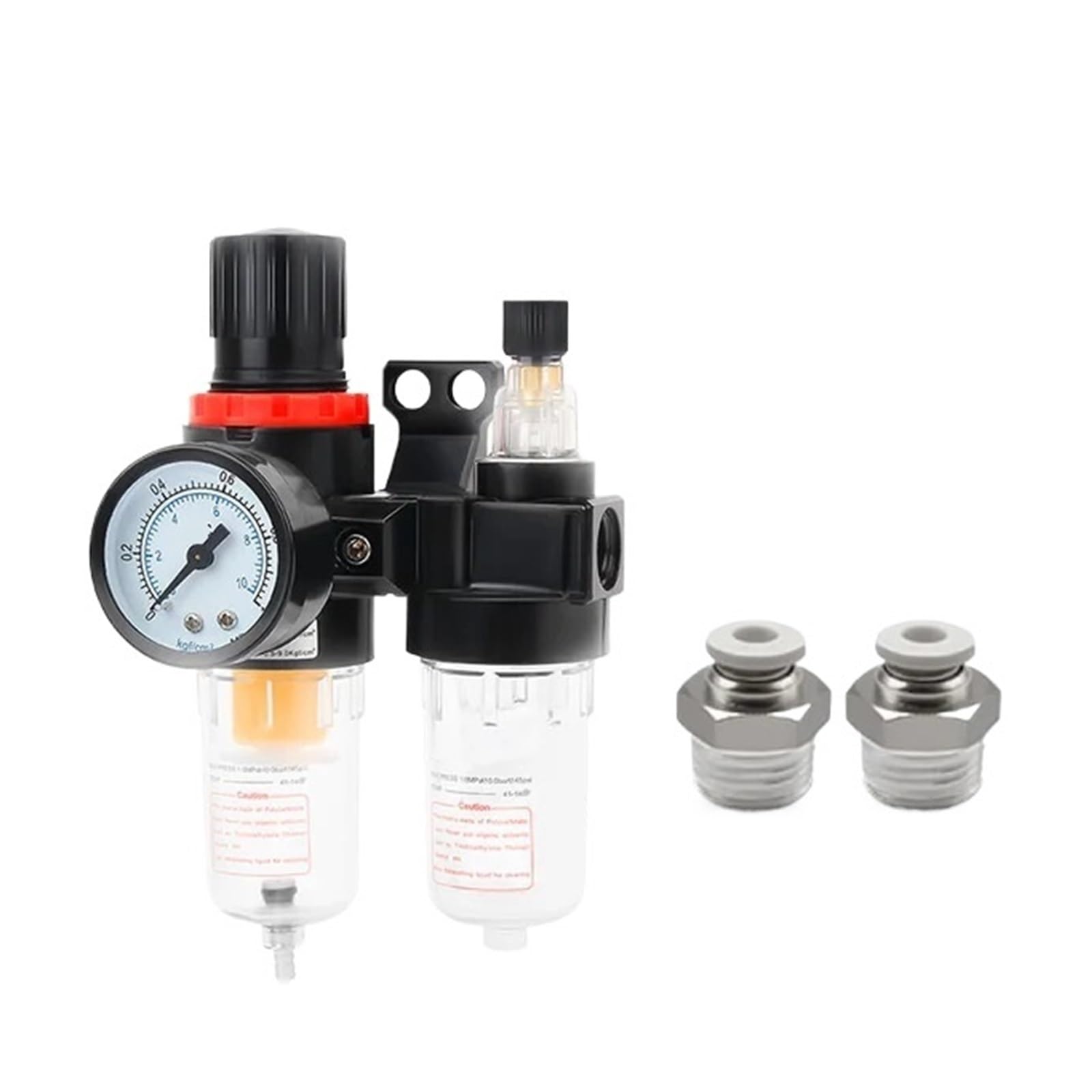 2 szt. AFC2000 G1/4 Separator oleju i wody Regulator ciśnienia Filtr spustowy AFC-2000 Procesor gazu Sprzęt do obsługi sprężarki powietrza (AFC-2000+szt. 10mm)
