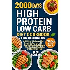 High Protein Low Carb Diet Cookbook for Beginners Audiolibro Por Elise Rowland arte de portada