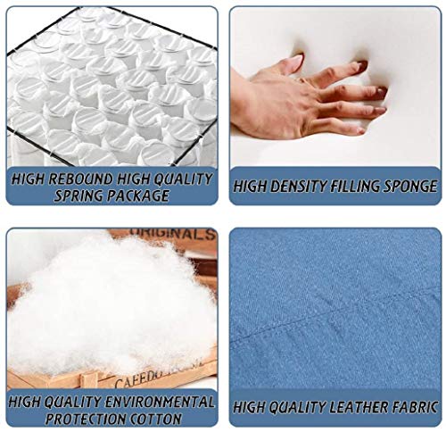 Fabric Recliner Chair Reading Chair Home Theater Seating Single Sofa For Living Room Wing Back Reclining Lounge Chair Recliner Sofa Modern Style Single Chair With Backrest, Blue #TOP5