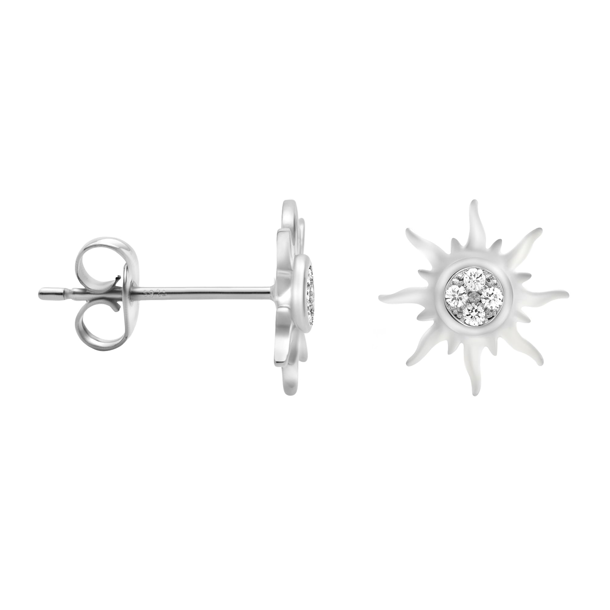 Stai Acquistando SOFIA MILANI Orecchini Da Donna In Argento 925 Con Pietra Zircone A Perno Stella Sole 20553 2855922901