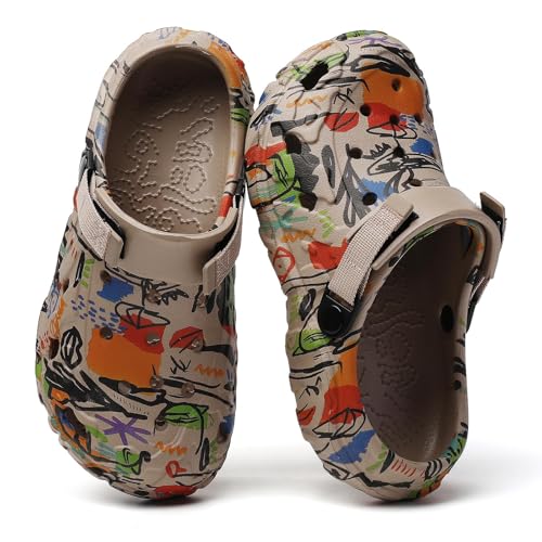 Image of Meidiastra Men's Clogs Garden Shoes Adult Slip On Outdoor Athletic Sports Sandals Summer Water Beach Shoes Casual Slippers Lightweight Breathable Non Slip