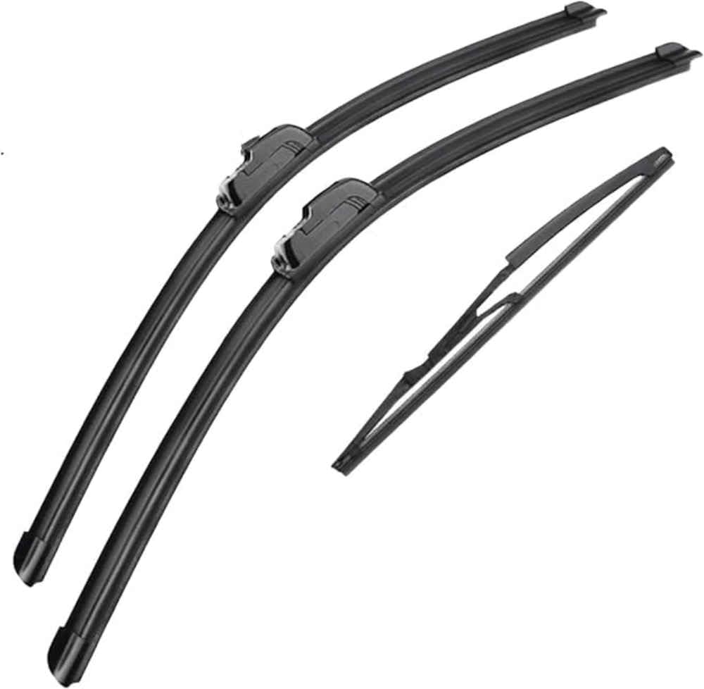 NYSLDSCO Premium Exact Fit Windscreen Wiper Blades for FIAT Panda 169 2003-2011 2012 22 + 16 + 13 inches Durable Natural Rubber Easy Fit for a Quiet and Streak Free Wipe