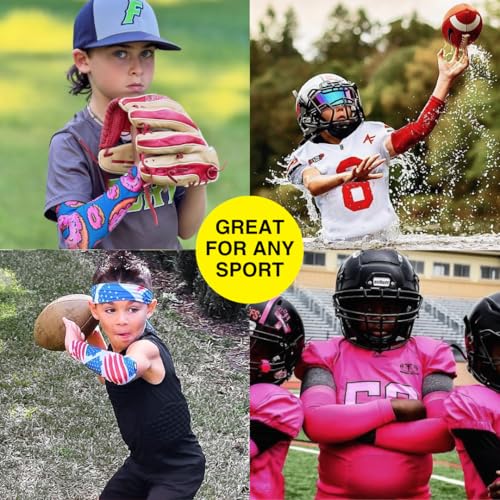 SLEEFS Arm Sleeves for Kids - Athletic Sports Sleeve for Youth Boys and Girls - UV Protection3
