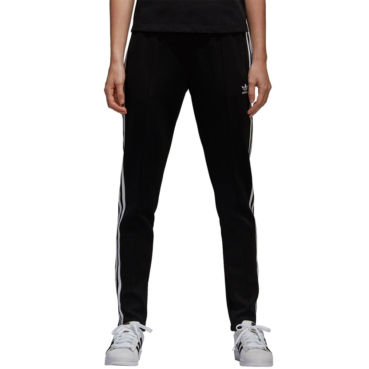 Adidas Originals Women's Black Superstar Track Pants Track Pants - S